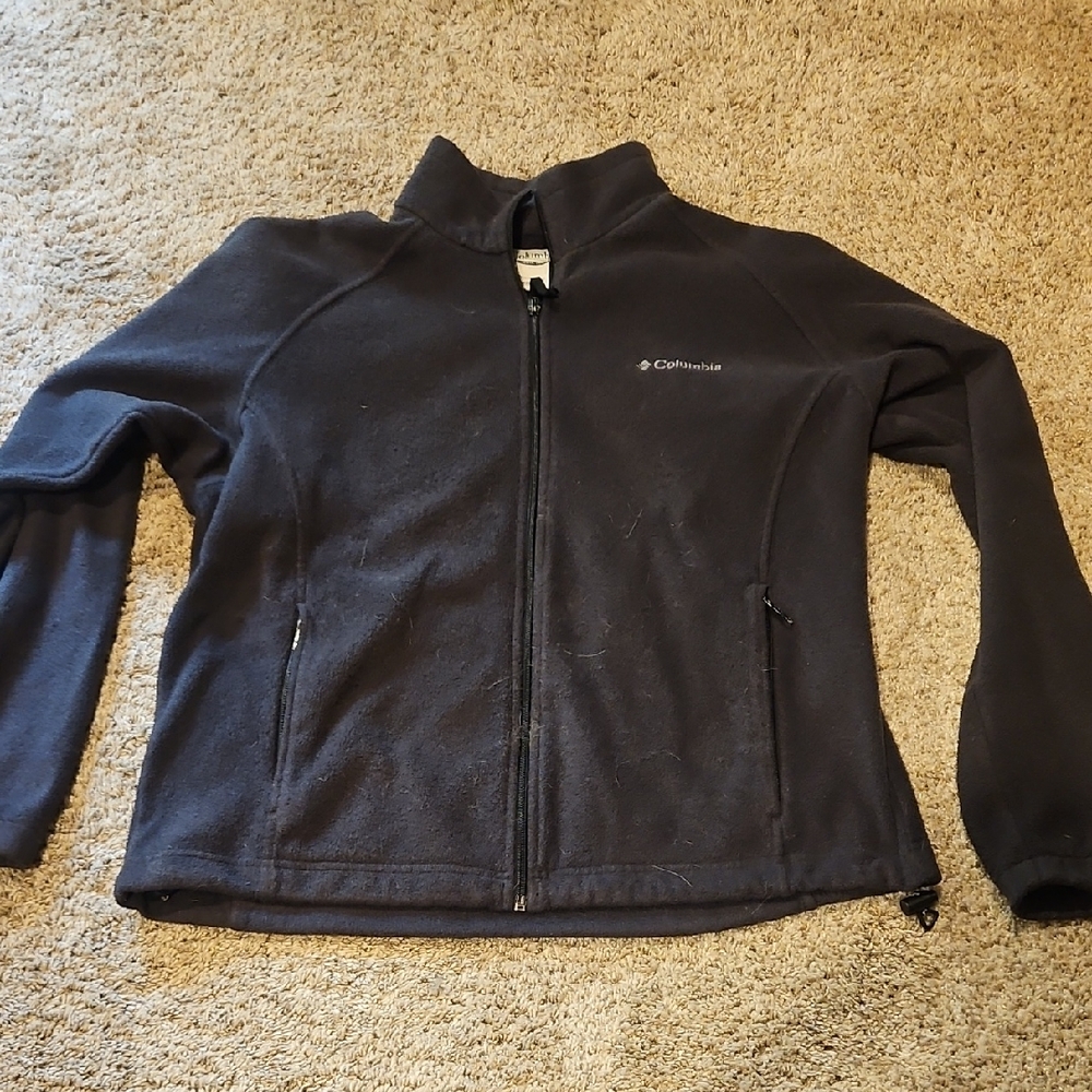 Columbia Charcoal Full-Zip Fleece Jacket